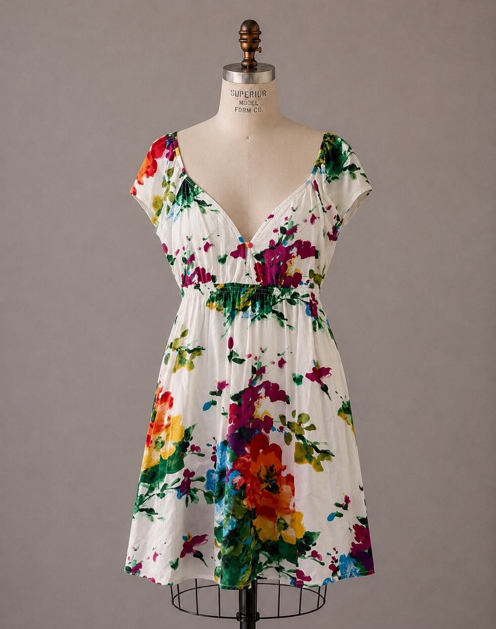 Jams World Watercolor Floral Dress, Size Large